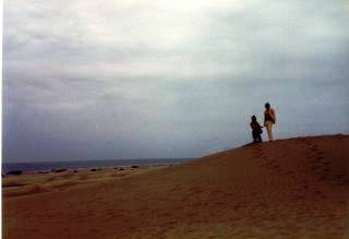 Langer Sandstrand nach Maspalomas.